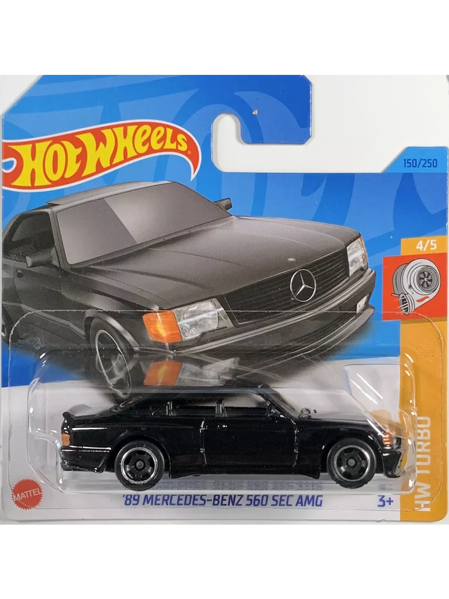 Машинка Hot Wheels 89 Mercedes-Benz 560 SEC AMG Hot Wheels 193500560 купить  в интернет-магазине Wildberries