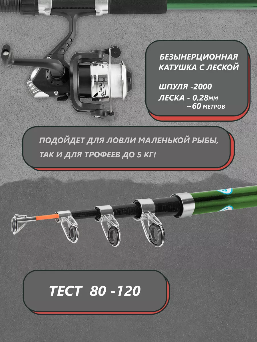 удочка для рыбалки набор в сборе