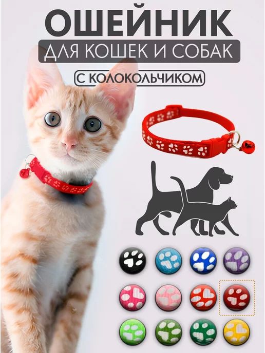 Pet Station Ошейник для кошек и собак мелких пород