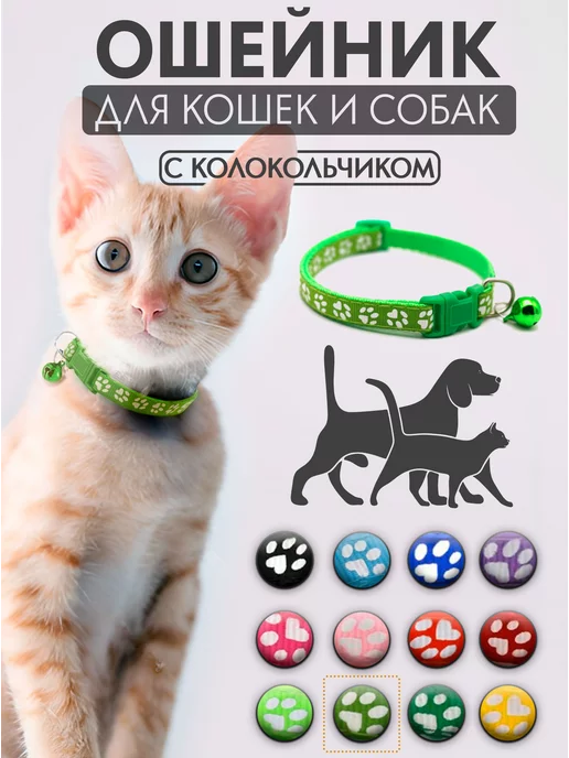 Pet Station Ошейник для кошек и собак мелких пород