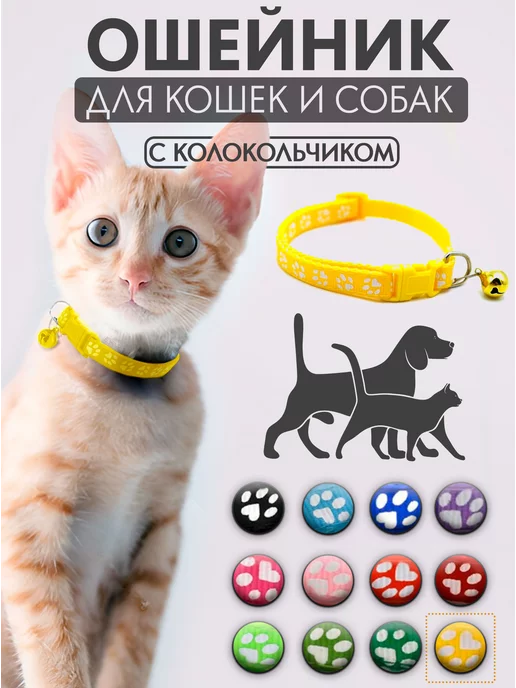 Pet Station Ошейник для кошек и собак мелких пород