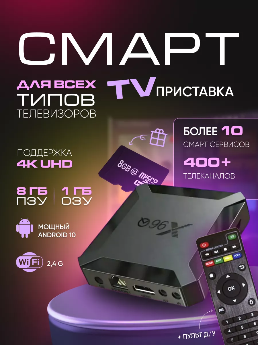 Смарт тв приставка андроид...