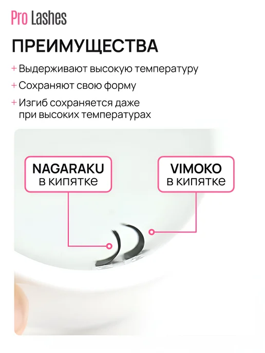 Vimoko Ресницы для наращивания готовые пучки 3D W Изгиб CC, вариант, фото 4