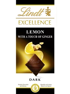 Темный Шоколад Excellence с Лимоном и Имбирем, 100 г Lindt 193702002 купить за 327 ₽ в интернет-магазине Wildberries