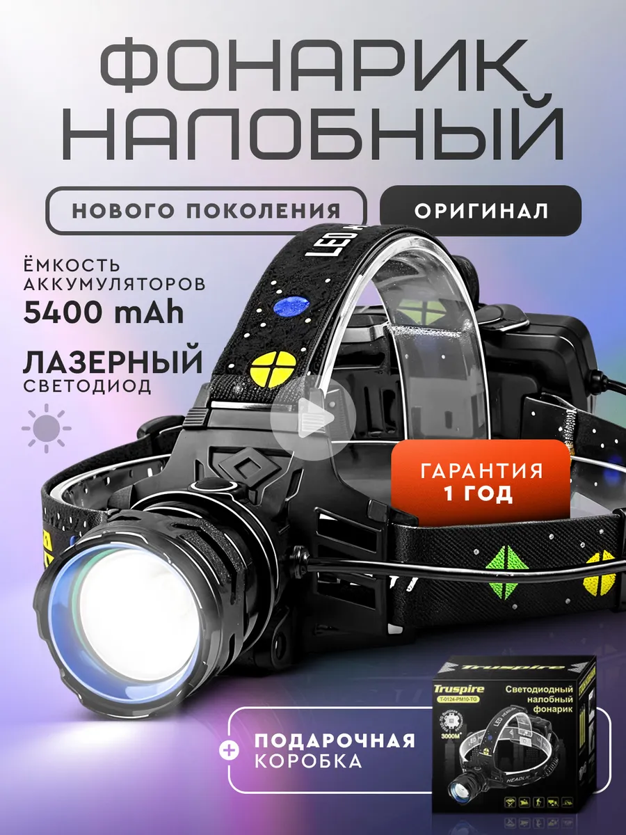 Фонарик налобный...