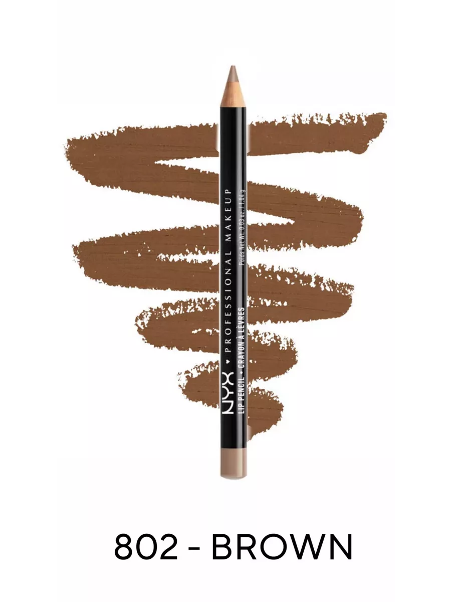 Карандаш для губ SLIM LIP PENCIL оттенок 802 BROWN NYX PROFESSIONAL MAKEUP  193729818 купить за 911 ₽ в интернет-магазине Wildberries