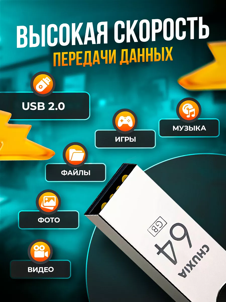 USB флешка 64 Гб Ritmo-Dynamic 193733687 купить за 408 ₽ в  интернет-магазине Wildberries