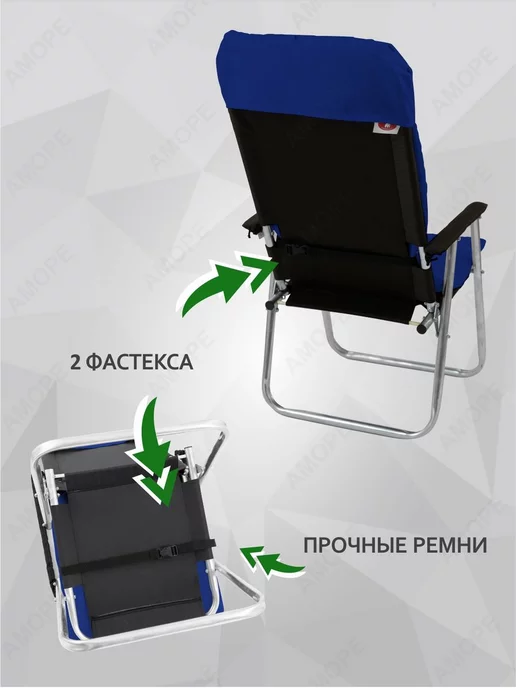 МЕДВЕДЬ Теплая накидка на кресло шезлонг чехол на кресло, синий, фото 2