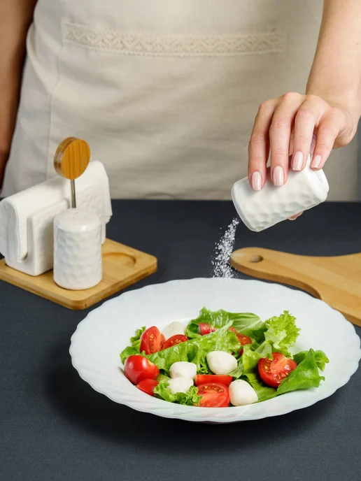 Gift'n'Home Набор для специй с солонкой и перечницей на кухню, белый, фото 8