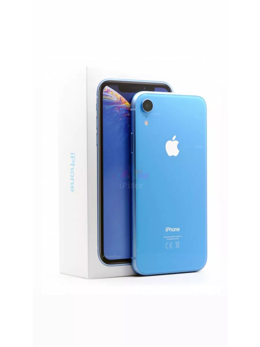 Смартфон iPhone XR 128Gb голубой Восстановленный Apple 193833694 купить за  26 366 ₽ в интернет-магазине Wildberries