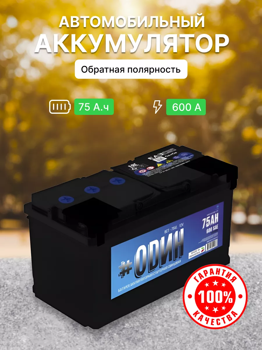 Аккумулятор обратной полярности 70 ампер