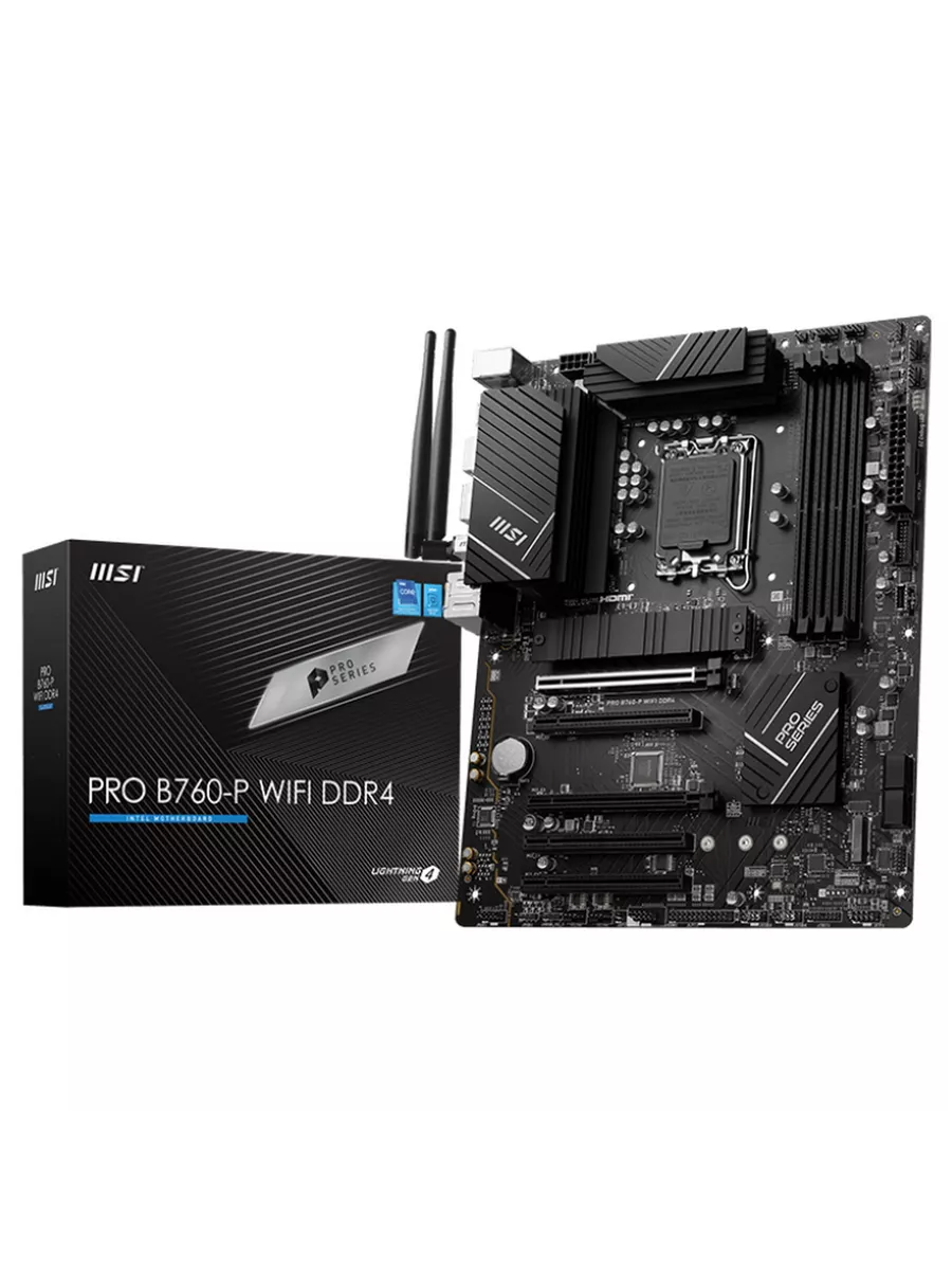 MSI Материнская плата PRO B760-P WIFI DDR4, B760, LGA1700
