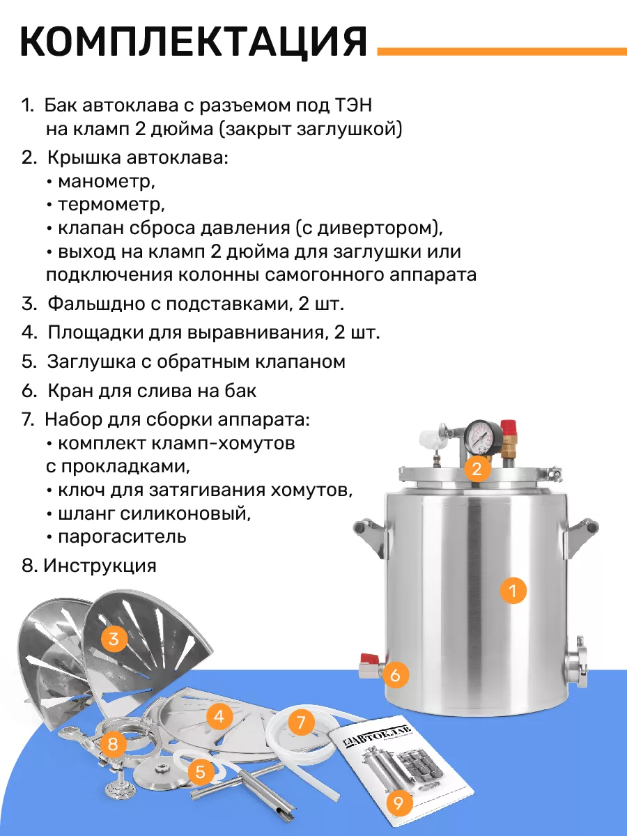 Автоклав ГлавАвтоклав 24 литра для консервирования заготовок ГрадусОК.рф  194047715 купить за 11 037 ₽ в интернет-магазине Wildberries