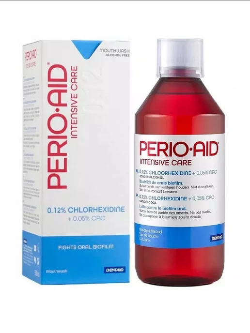 Perio-Aid Ополаскиватель для рта с хлоргексидином 500мл, 500 мл, фото 2