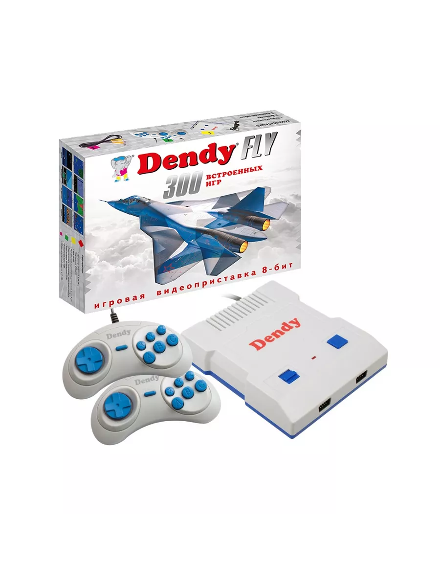 Консоль Fly 300 встроенных игр Dendy 194102914 купить за 2 187 ₽ в  интернет-магазине Wildberries