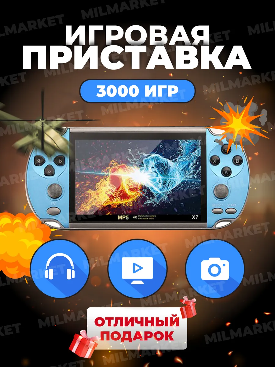 Игровая приставка портативная консоль X7