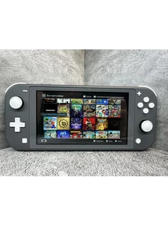 Игровая консоль Switch Lite Прошитая 256 gb Серая с Играми