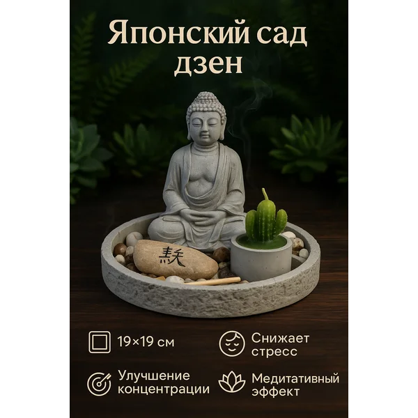 Настольный сад Дзен Будда