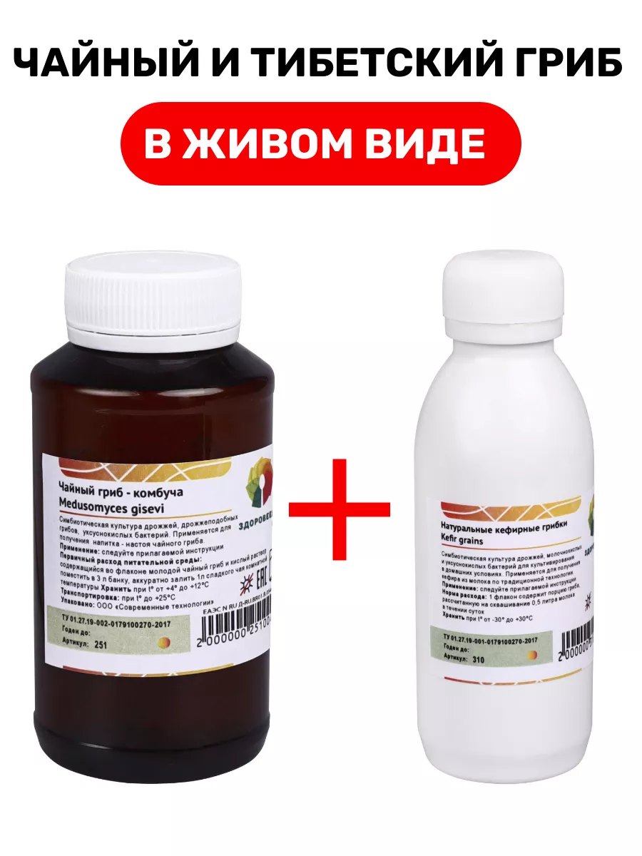 Закваска для кефира из Тибетского молочного гриба - на 5 литров купить в Пошехонье | ДекаМаркет