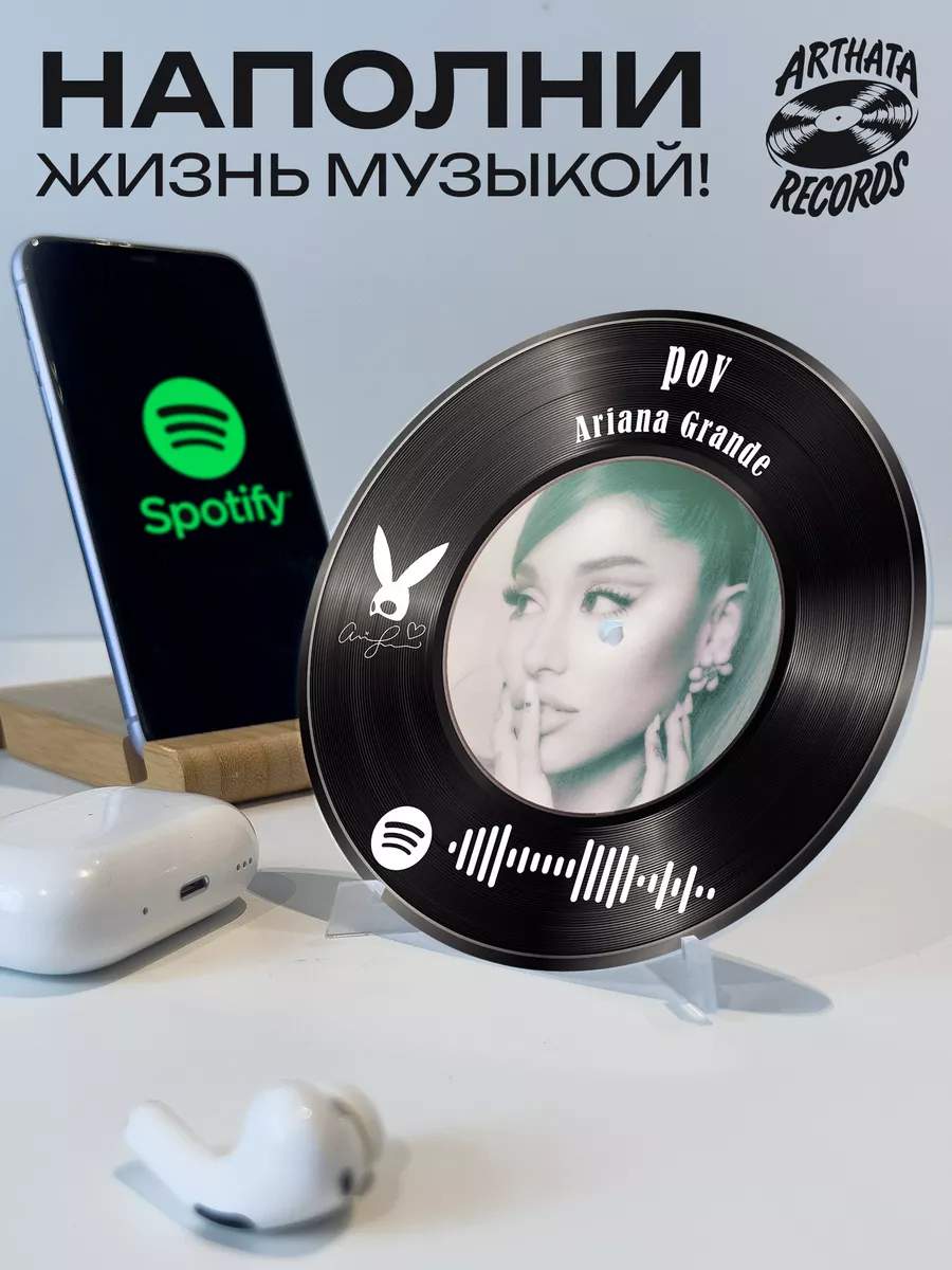 Постер Ariana Grande, спотифай брелок Ariana Grande - pov Arthata-Records  194309975 купить за 601 ₽ в интернет-магазине Wildberries