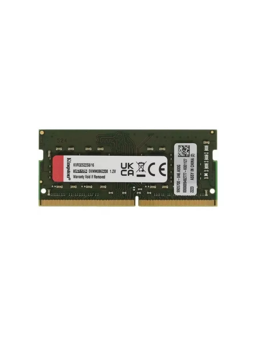 Kingston DDR4 SODIMM 16GB KVR32S22S8/16 PC4-25600, 3200MHz