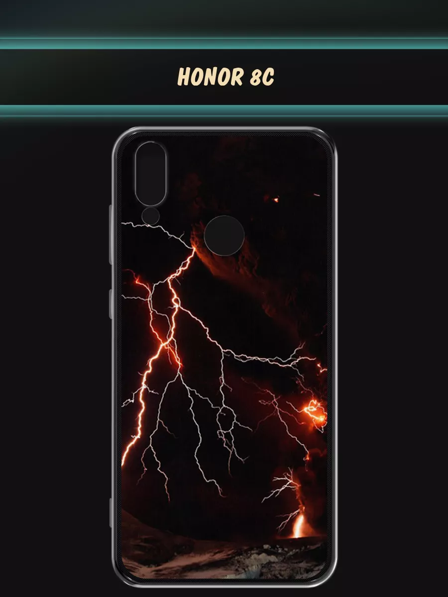 Чехол на Honor 8C с рисунком Huawei 194317232 купить за 361 ₽ в  интернет-магазине Wildberries