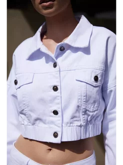 Куртка джинсовая короткая JECCESS 194356054 купить за 3 395 ₽ в интернет-магазине Wildberries