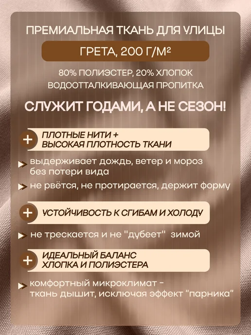Beloje Шторы уличные непромокаемые для беседки 145 240 см 2шт, 2 шт, фото 3