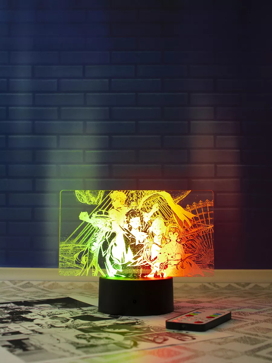 Ночник Аниме Великий из бродячих псов Bungo Stray Dogs MyNightLight  194527313 купить за 1 159 ₽ в интернет-магазине Wildberries