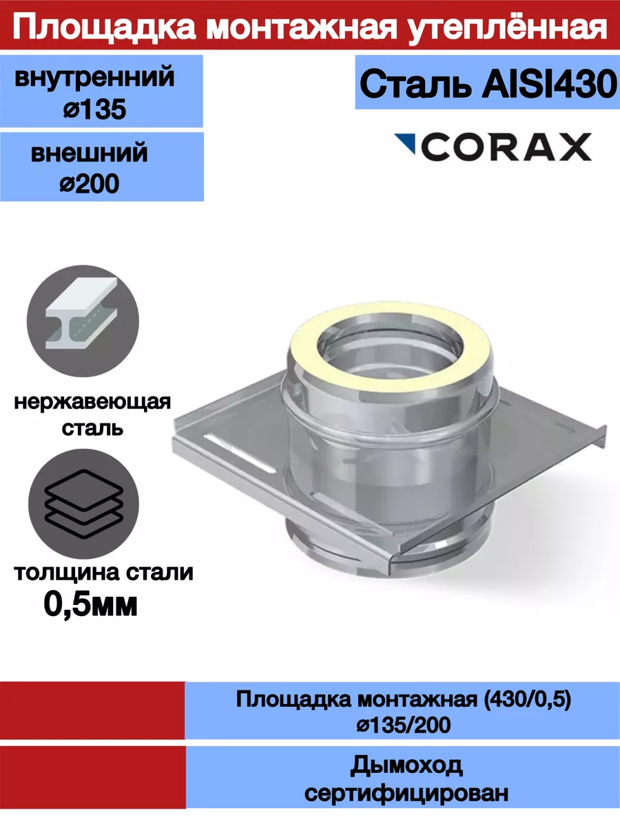 Площадка Монтажная Для Дымохода купить на OZON по низкой цене