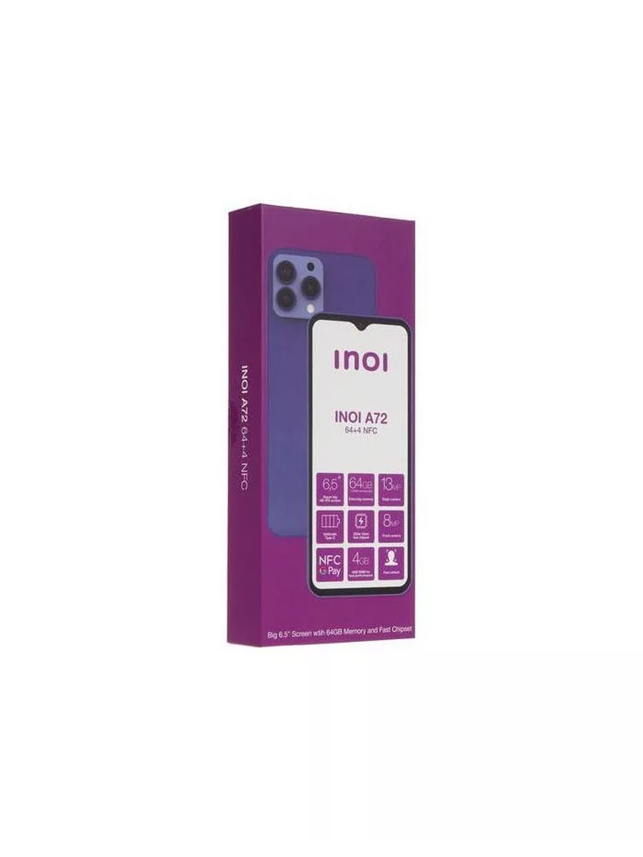 Смартфон A72 4/64Gb NFC Midnight Blue INOI 194625329 купить за 6 270 ₽ в  интернет-магазине Wildberries