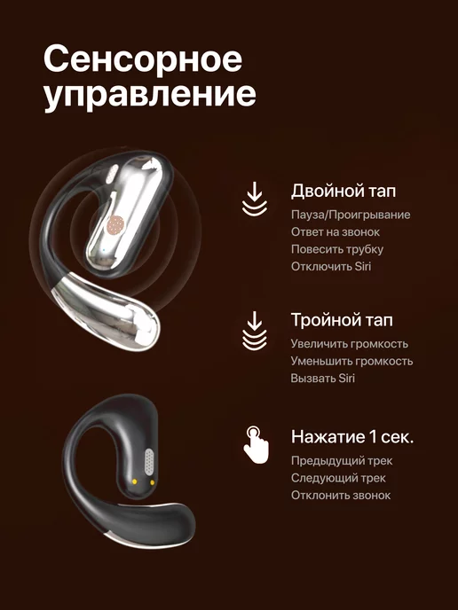 EFARIA Наушники беспроводные для спорта Q28, черный, фото 2