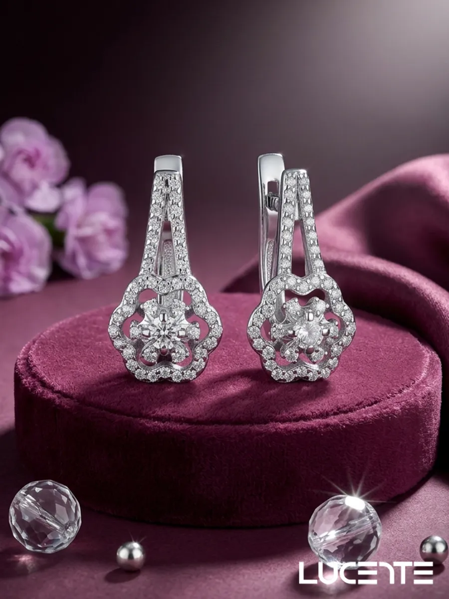 Серьги серебряные