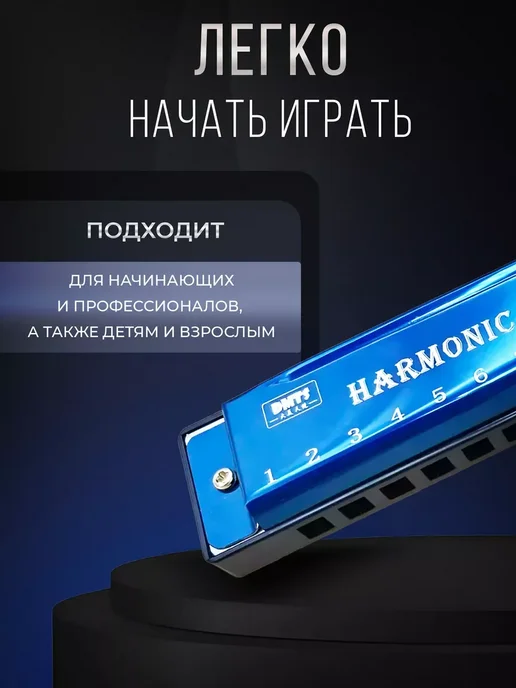 HARMONICA Губная гармошка диатоническая, вариант, фото 5