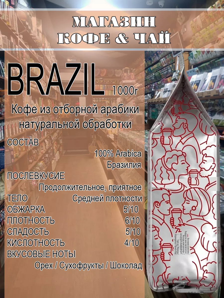 Кофе в зернах Face to Face BRAZIL 1кг Face to Face 194863956 купить за 1  323 ₽ в интернет-магазине Wildberries