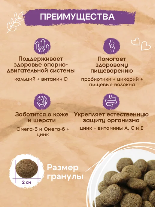 Сухой корм PEPPO для собак, крупные, ягненок, 5 кг, фото 2
