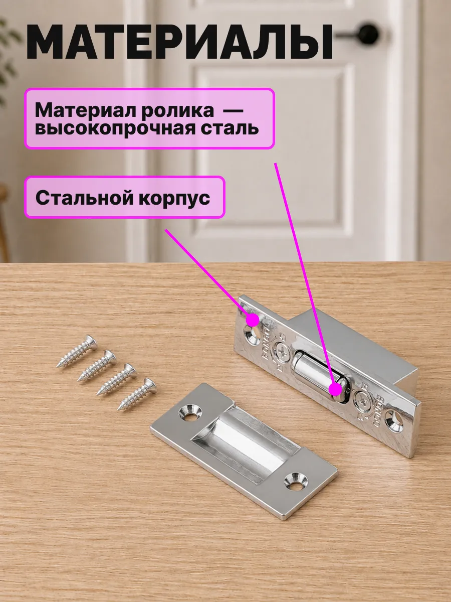 Защелка дверная роликовая
