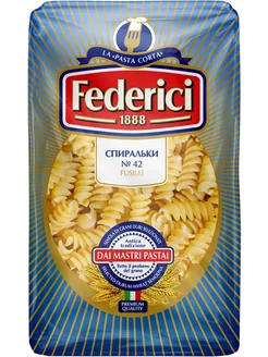 Макароны Federici №42 Fusilli (Спиральки), 500 г. Federici 194881183 купить за 126 ₽ в интернет-магазине Wildberries