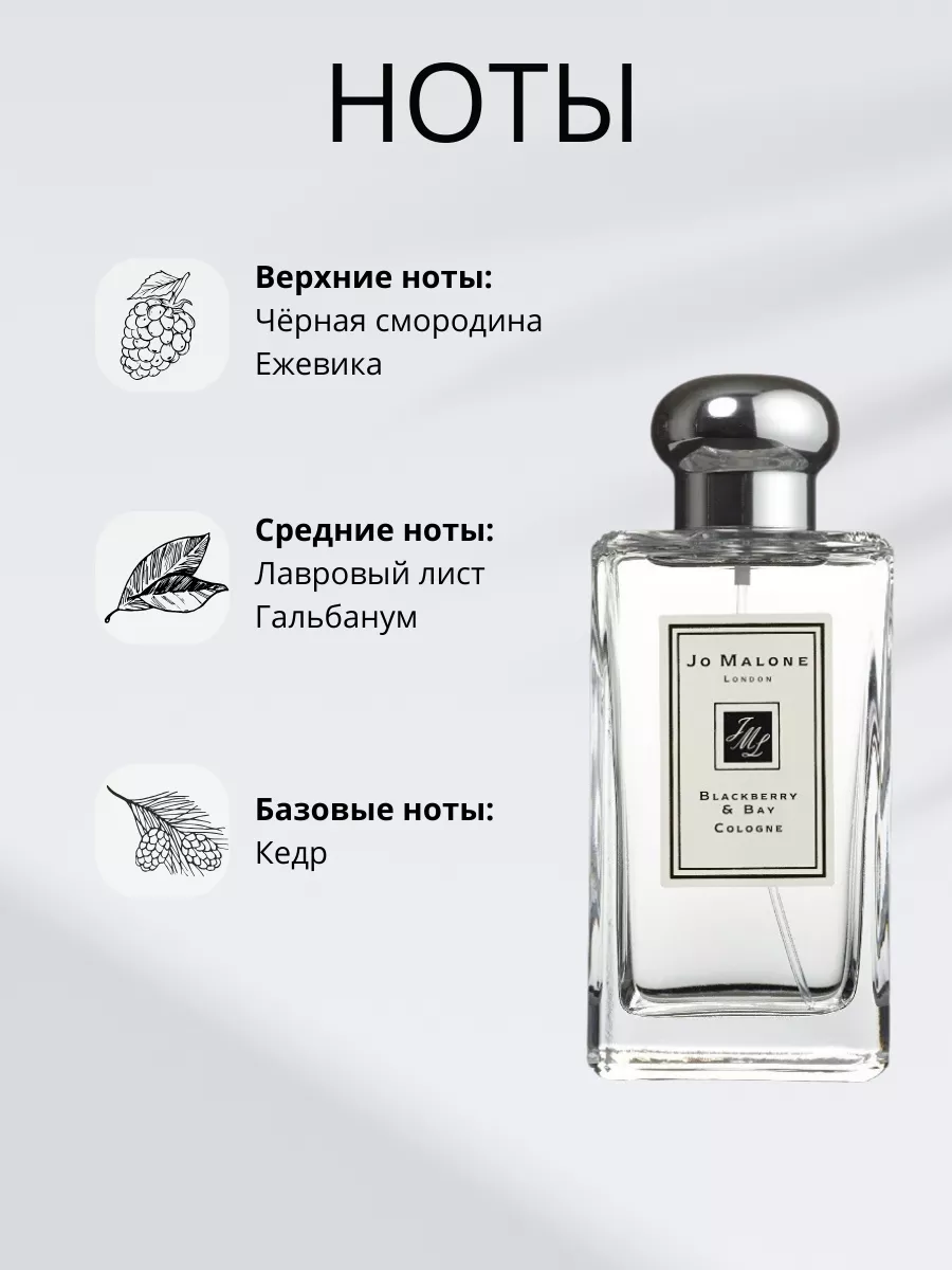 Духи JO MALONE LONDON blackberry & bay распив 5 мл Premier Perfume  194891891 купить за 420 ₽ в интернет-магазине Wildberries