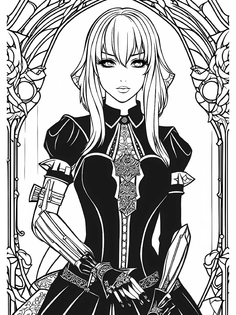 Gothic Anime Girls. Аниме девушки-готы. Книжка-раскраска Ridero 194905931  купить за 537 ₽ в интернет-магазине Wildberries