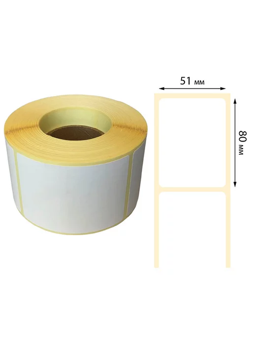 Stickerwell Термоэтикетки 50х80 мм 300 шт, 1 рулон, 50x80 мм, 300 шт, фото 2