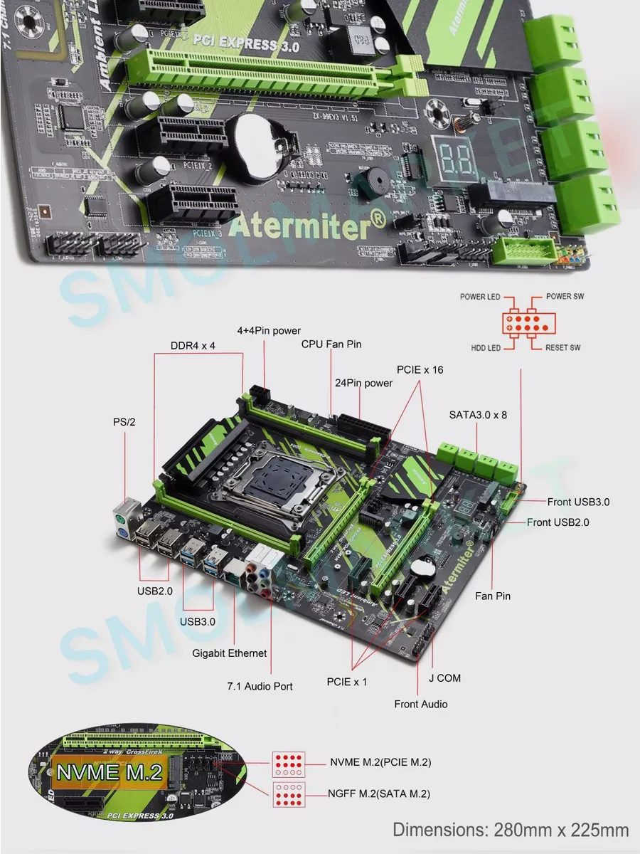 Комплект Xeon E5-2680 V4,16Gb Atermiter 194945823 купить в  интернет-магазине Wildberries