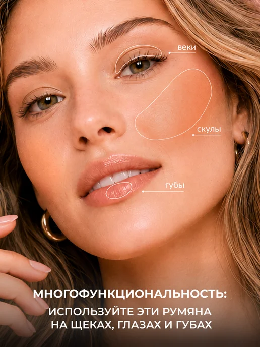 Pastel Cosmetics Румяна кремовые для лица CREAM BLUSH 42, бежевый, фото 3