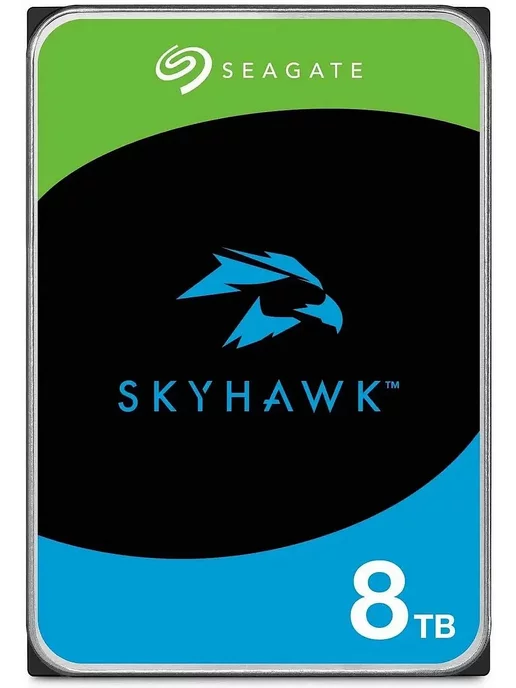 Жесткий диск Seagate Skyhawk ST8000VX010, 8ТБ, HDD, SATA III, 3.5", 8 ТБ