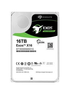 Жесткий диск 3.5" Exos X16 16TB (ST16000NM001G) SATA3 Seagate 194967369 купить за 24 550 ₽ в интернет-магазине Wildberries