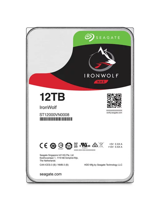 seagate Жесткий диск 3.5" IronWolf NAS 12TB (ST12000VN0008) SATA3, 12 ТБ, фото 2