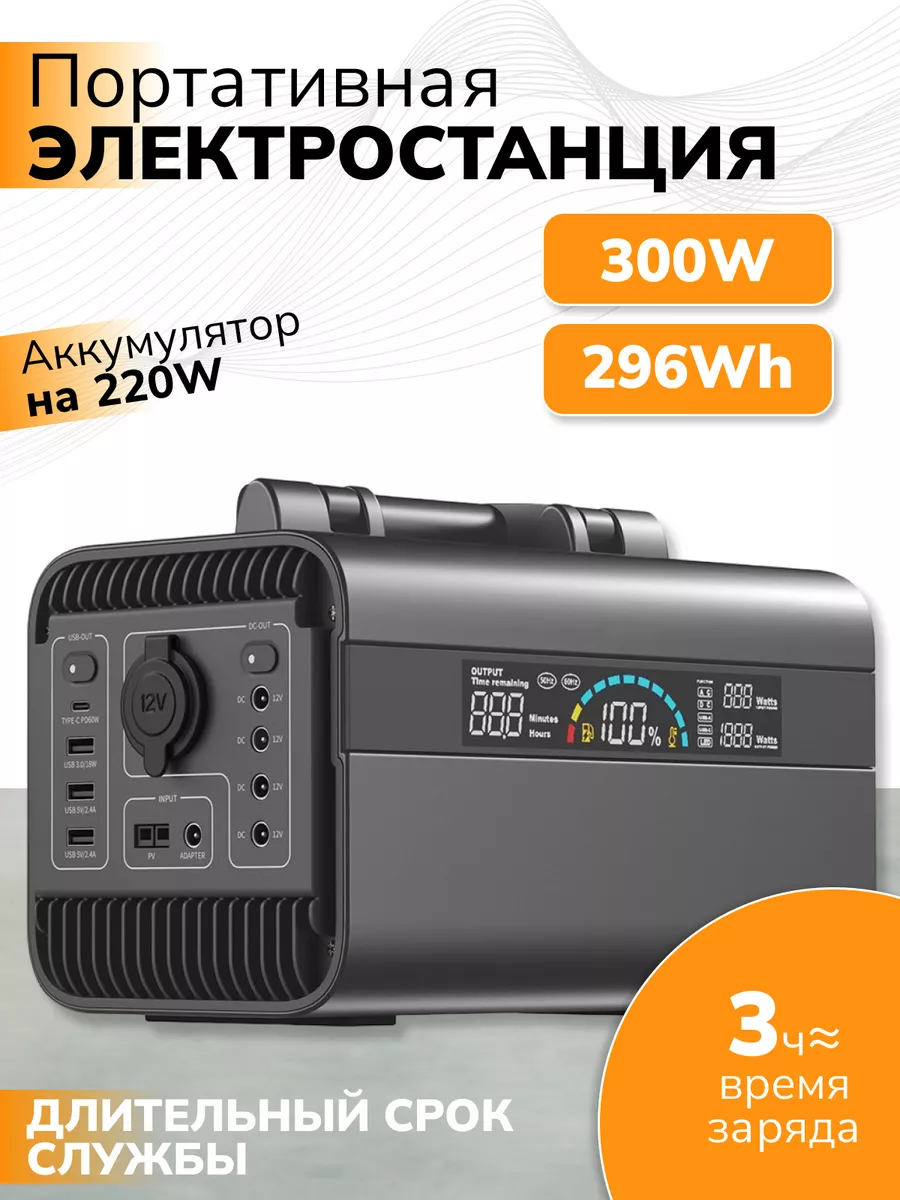 Портативная автономная электростанция 1200W для дома Conpex 195058535  купить в интернет-магазине Wildberries