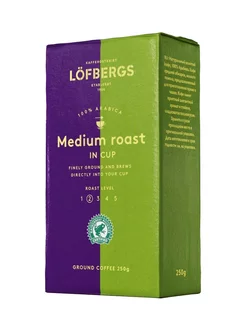 Кофе молотый Лёфбергс Medium Roast in Cup 250г Lofbergs 195086403 купить за 522 ₽ в интернет-магазине Wildberries