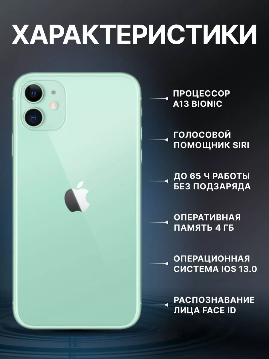 iPhone 11 64 Гб Оригинальный АЙФОН 195257398 купить в интернет-магазине  Wildberries