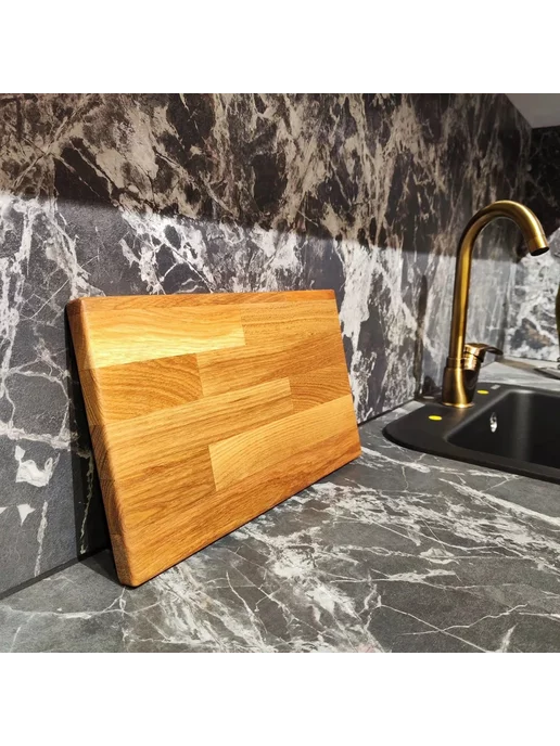WOODEXGRAND Доска разделочная деревянная из дуба 34*20*2 см, 34x20x2 см, фото 3